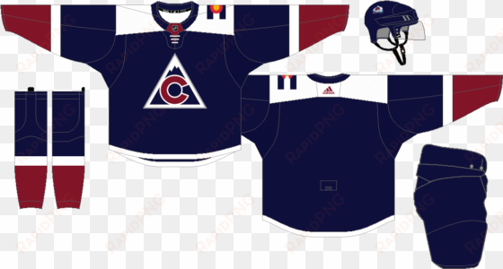 colorado avalanche the nhl uniform matchup database - winnipeg jets uniforms