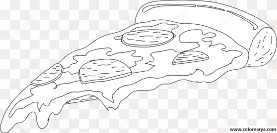 colorear pizza - clip art