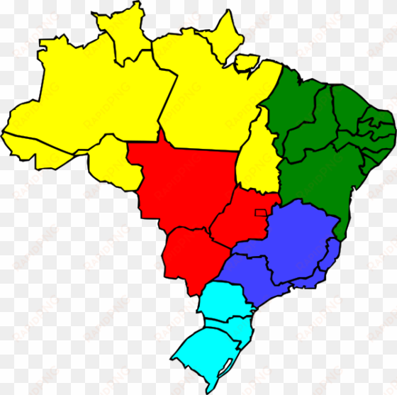 colored map of brazil png images