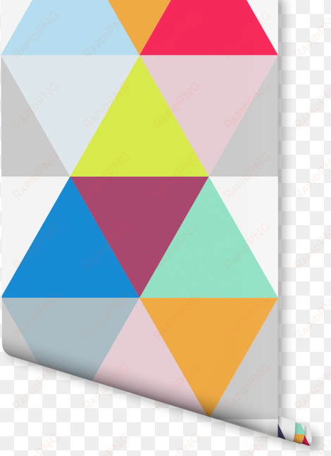 colorful geometric wallpaper - roll of wallpaper png