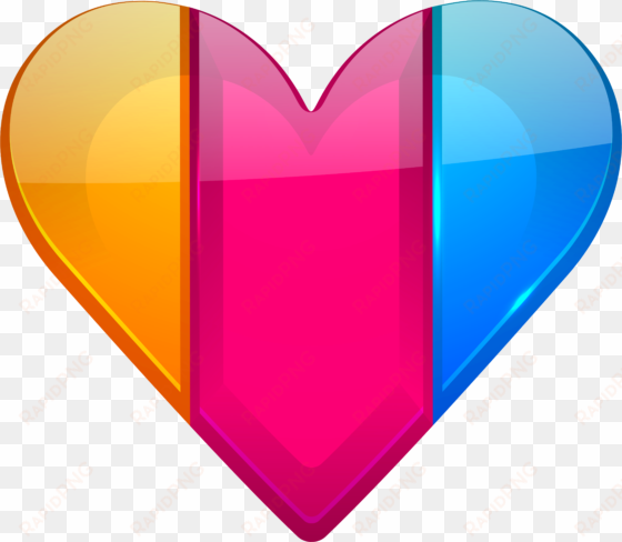 colorful heart png clipart - colorful heart png