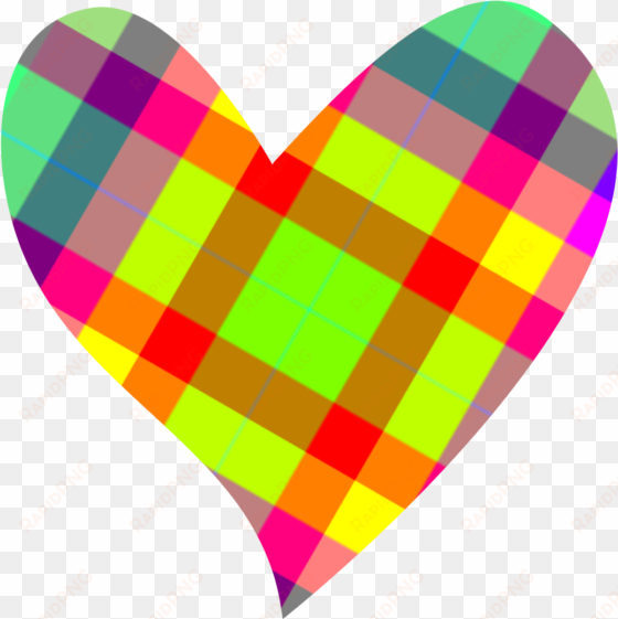 colorful heart shaped clipart - colorful heart clip art