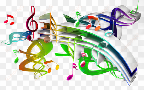 colorful music png download - music notes