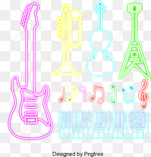 colorful neon fluorescent instrument pattern, musical - showcase tome 1 : les trois coups (ebook) - raveleau