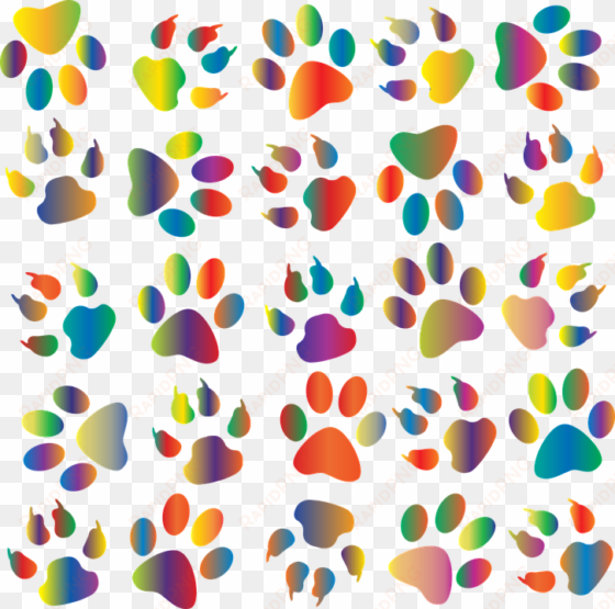 colorful prismatic free vector graphic on pixabay - dog paws