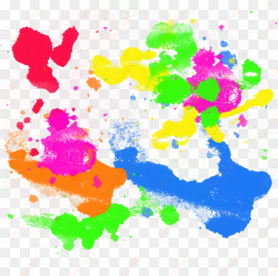 colorful splatter png - color splash art png