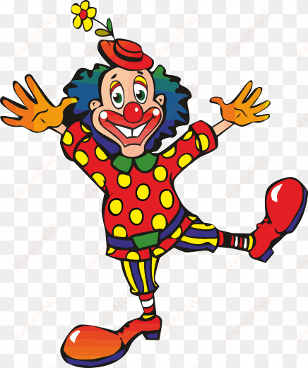 colourful happy clown kids sticker 157 - clowns cartoon