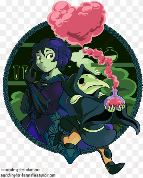 com searching for bananaflies - shovel knight plague knight x mona