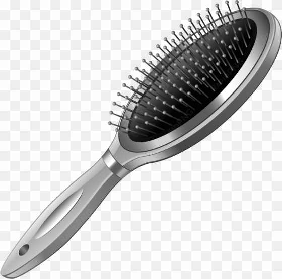 comb and brush graphic transparent library - hair brush clipart