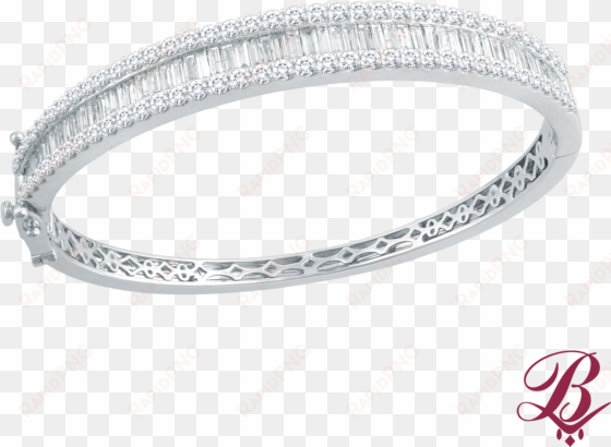 comfort fit diamond bracelet - bangle