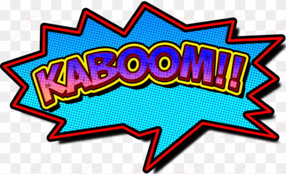 comic book themed speech bubbles - kaboom speech bubbles