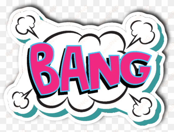 comic book words bang vinyl die cut sticker - comic book stickers