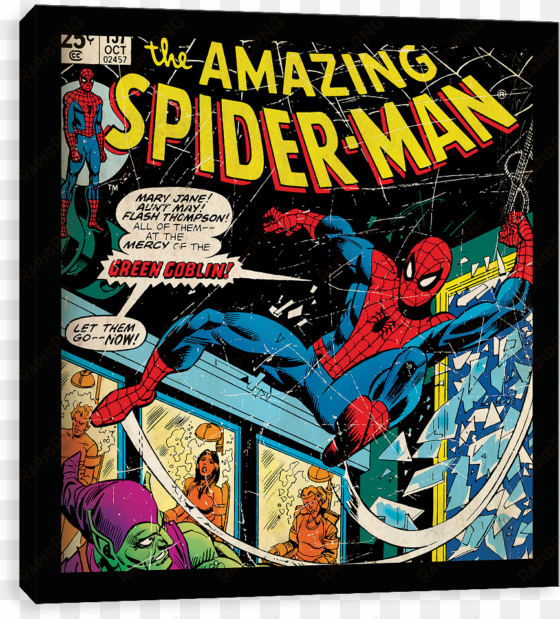 comic cover spider man green goblin black square - iphone 8 plus case marvel