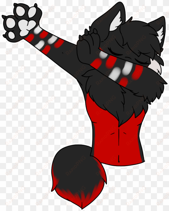 [comission/stickers] dabbing inumi - furry telegram stickers dab