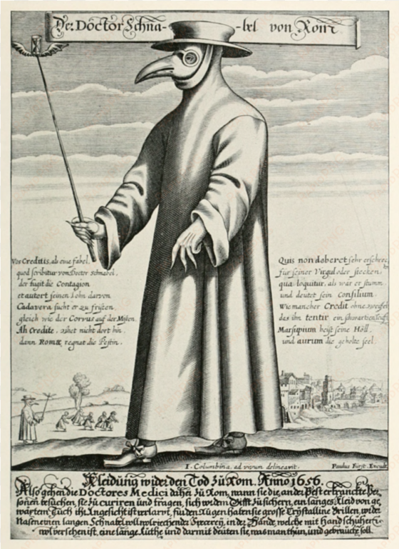 commedia plague doctor - plague doctor 17th century