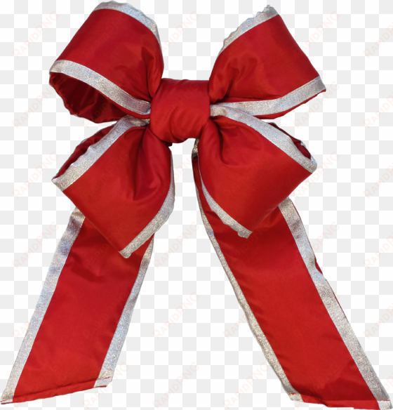 commercial christmas bows large - red and silver christmas bows
