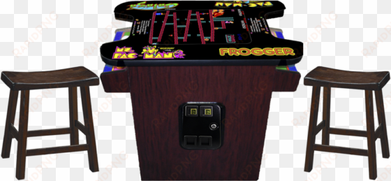 commercial ms pacman galaga pac man arcade game table - trent home saddleback 18" bar stool in black (set of