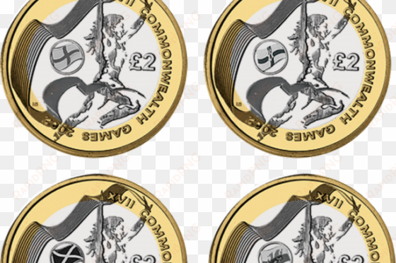 Commonwealth £2 Coins - 2 Commonwealth Games Coin transparent png image