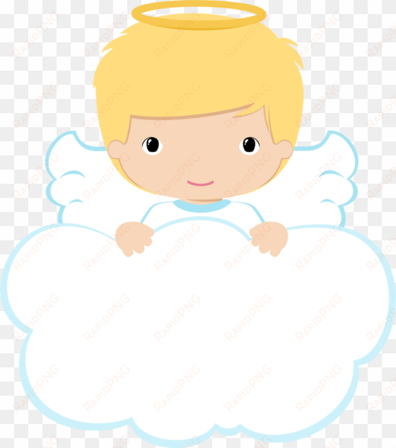 communion clipart baptism - angelito bebe animado