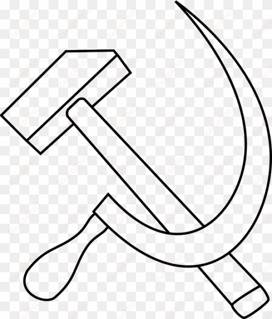 communism - draw hammer and sickle