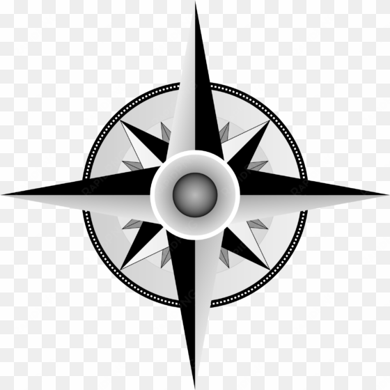 compass rose by ericdl - grayscale compass