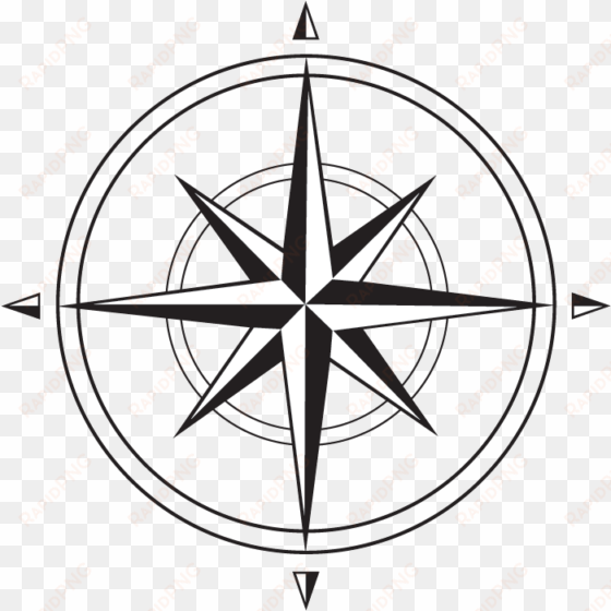 compass rose sm - compass clipart black and white