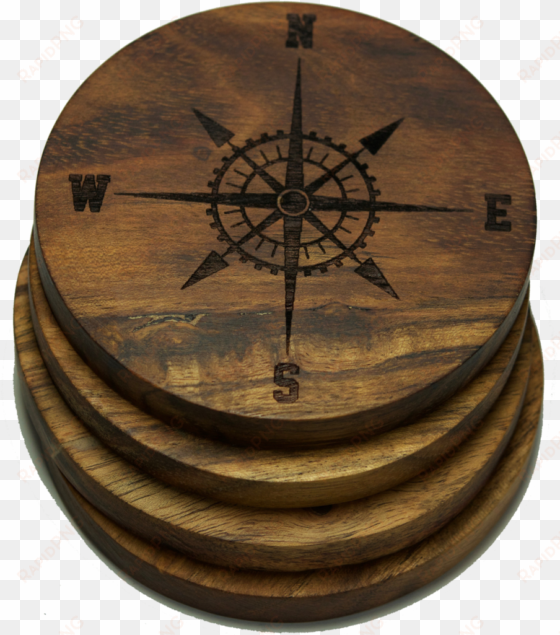 compass rose version 2 coasters - prestige decanters compass rose version 2 (nautical)