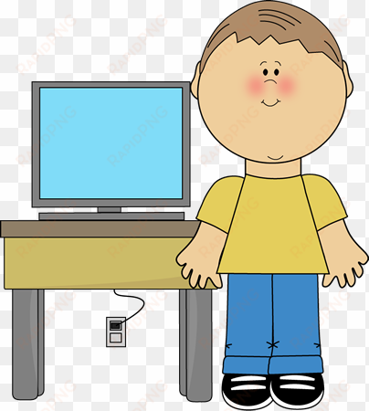 Computer Clipart For Kid Png - Classroom Computer Clipart transparent png image