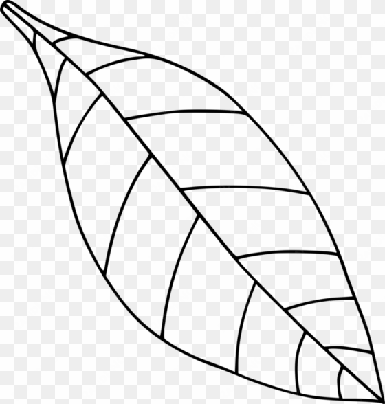 Computer Icons Drawing Black And White Leaf Coloring - Leaf Clipart Black And White transparent png image