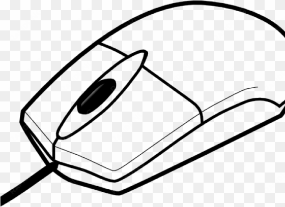 computer mouse clipart - computer mouse black and white