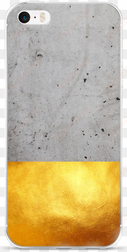 concrete dipped in gold iphone case - film