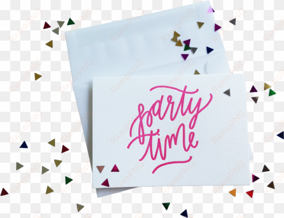 confetti party time - confetti - party time