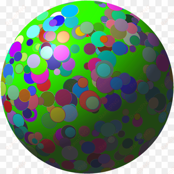 confetti sylvester carnival ball transparent image - green happy birthday confetti round ornament
