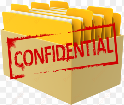 confidential box of files