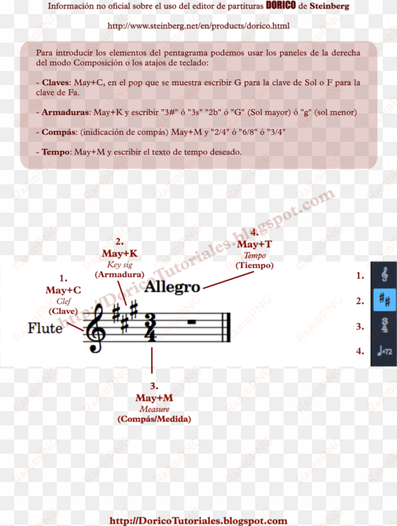configuración básica de la partitura - b sharp
