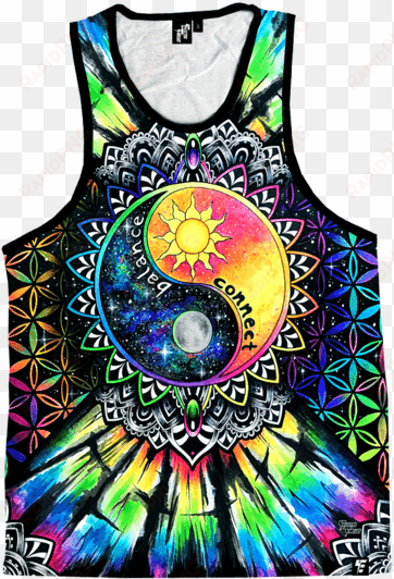 connect unisex tank top - tapestry