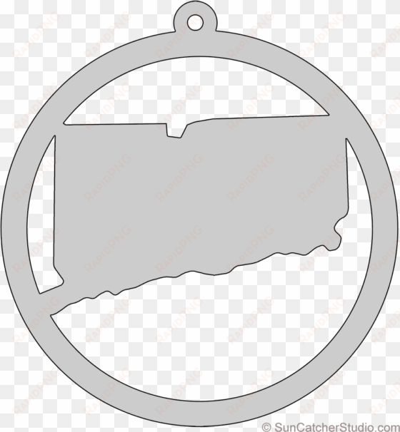 connecticut map circle free scroll saw pattern shape - pattern