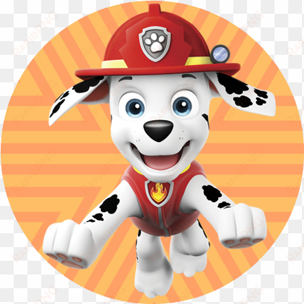 conoce a marshall de la patrulla canina - marshall paw patrol circulo