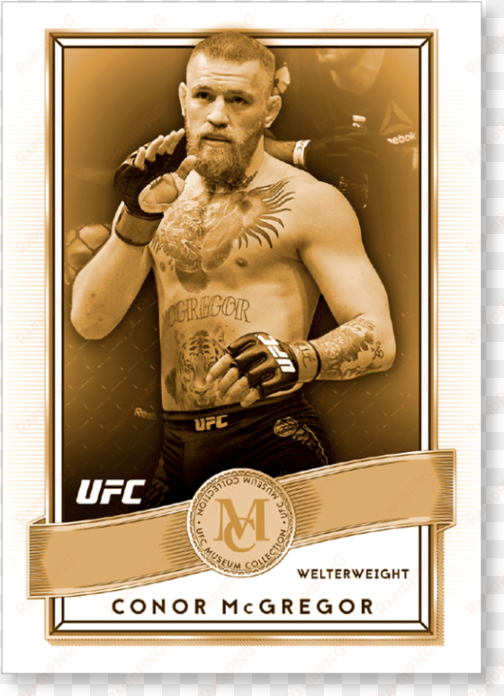 conor mcgregor - frank mir signed ufc 2016 topps museum collection card