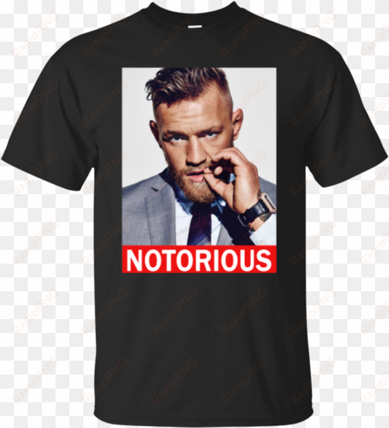 conor mcgregor notorious shirt - notorious mcgregor png