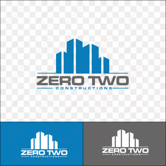 construction logo design for zero two constructions - aerotek