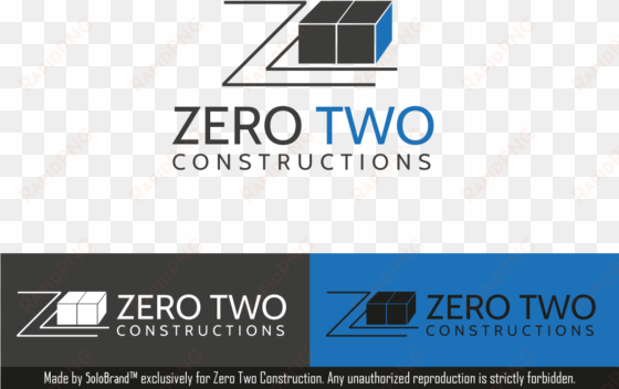 construction logo design for zero two constructions - zerg rush