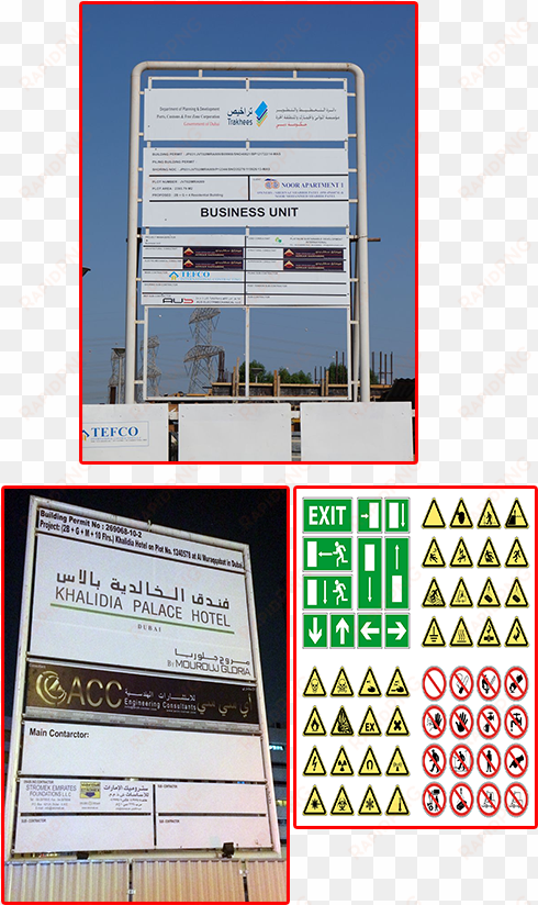 construction & safety signs - signage