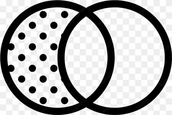 consulta de combinación externa izquierda icon - venn diagram icon white