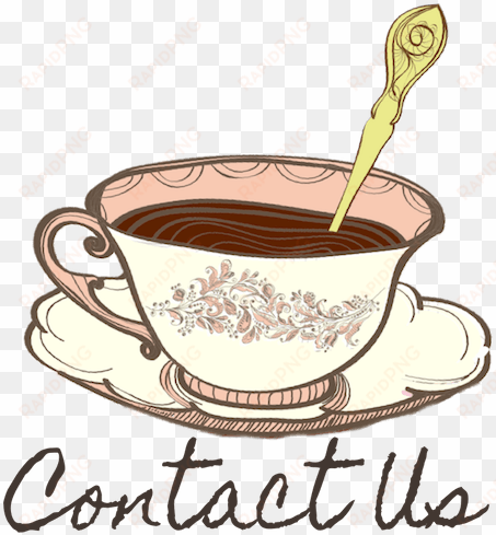 contact us - tea party vintage png