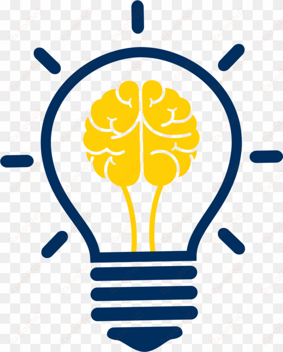 continuing education icon - light bulb and brain