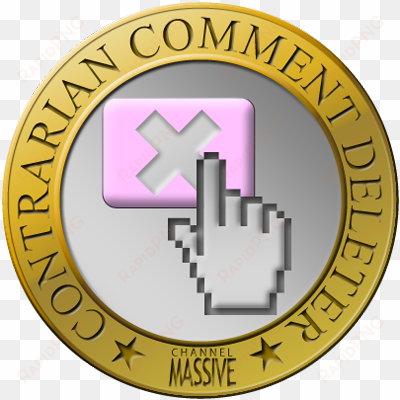 contrarian comment deleter badge - hand cursor