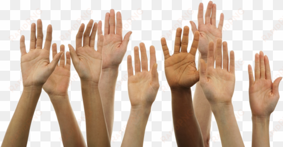 contribute image freeuse - hands raised png
