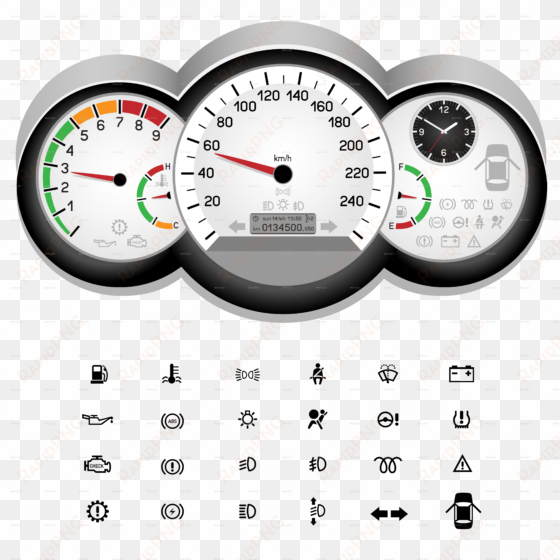 control panel icon by romvo graphicriver speedometer - panel car png