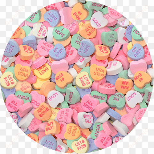 conversation hearts candy, small - conversation hearts candy